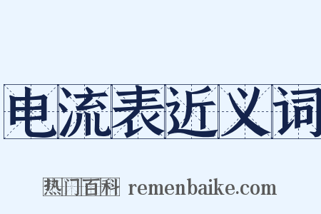 电流表近义词是什么意思的图片